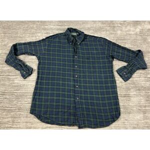 Carl Michaels Shirt Mens Large Multicolor Button Up Flannel Longsleeve Cotton